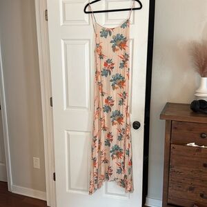Free People Floral Chemise in Cream and Orange